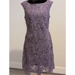 Romantic lilac lace with timeless elegance dress sz 6